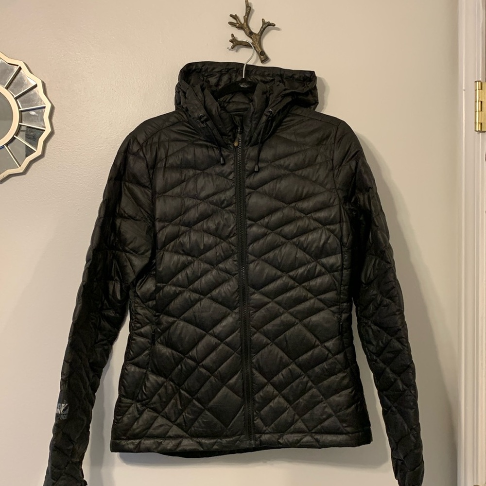 Down Fitted Hooded Puffer Jacket